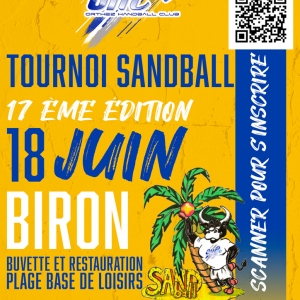 17ème édition du tournoi de Sandball le 18 Juin à Biron