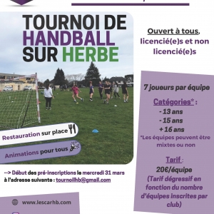 Tournoi de Handball sur Herbe à Lescar le Samedi 12 Juin 2021